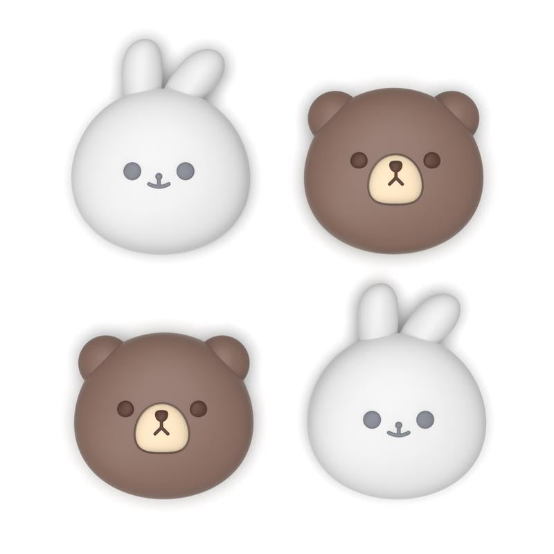 Playvital Thumb Grips for Nintendo Switch 2, Kawaii Silicone Thumbstick Caps for Joycon 2, Joystick Cover for Switch 2 Accessories - Cutie Seal Squad