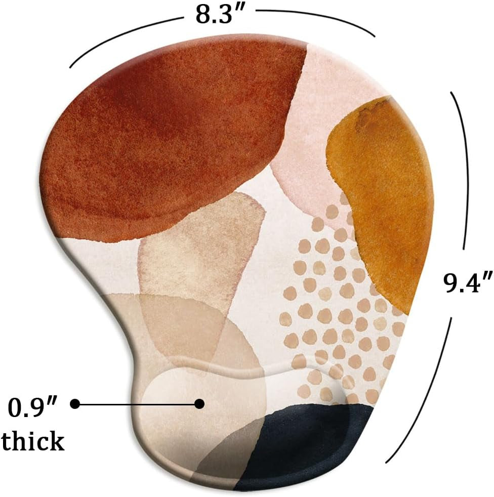 Stylish DOOKE Ergonomic Mouse Pad with Wrist Support & Coaster - Ultimate Comfort for Home Office & Study