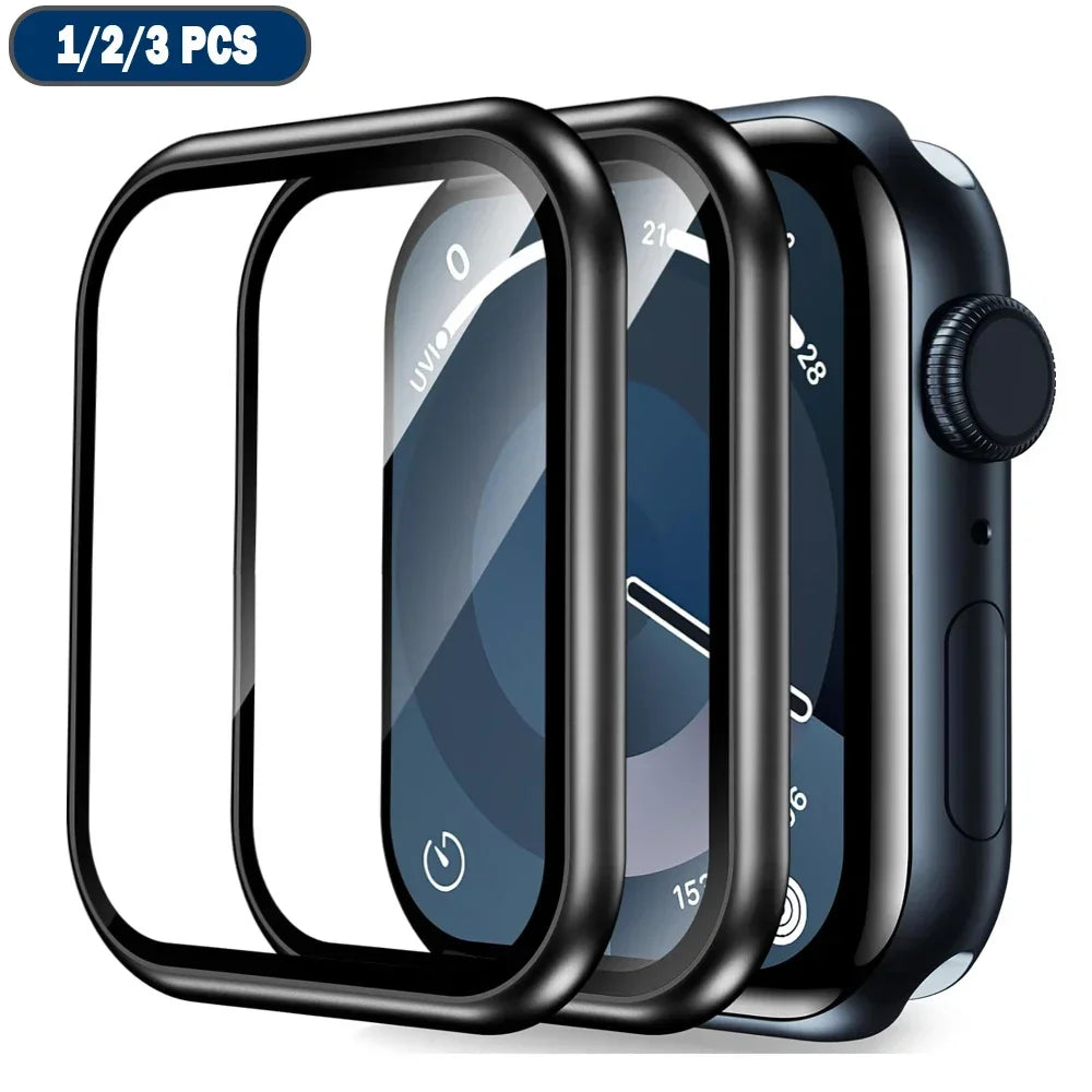 Premium 3D Screen Protector for Apple Watch Series 9/8/7/6/5/4/SE/Ultra-2 (49mm, 41mm, 45mm, 40mm, 44mm) - Enhanced Protection Film Accessories