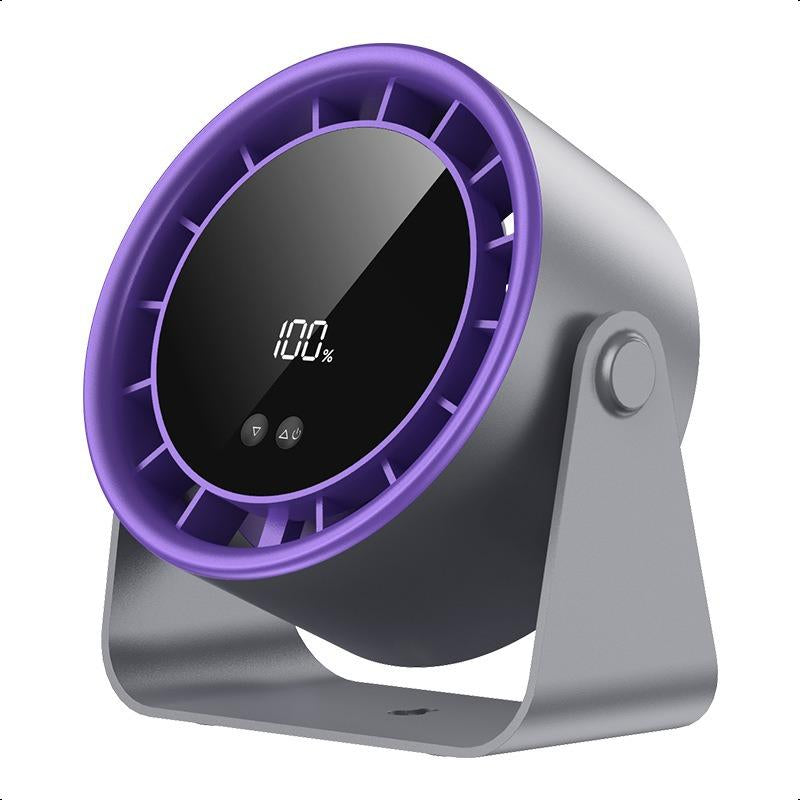 Turbo Desk Fan with USB Charging - High-Speed Air Circulation, Quiet & Portable for Home, Office, Kitchen