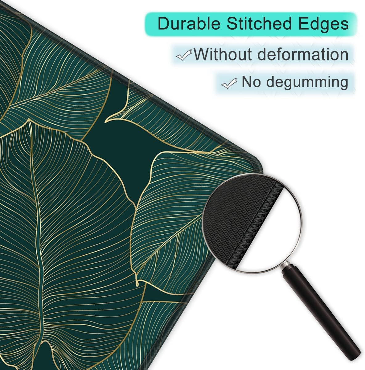 ITNRSIIET Premium Mouse Pad - Non-Slip Rubber Base, Waterproof & Washable, Precision Smooth Texture, Stitched Edge - Stylish 10.2"x8.3" Palm Design
