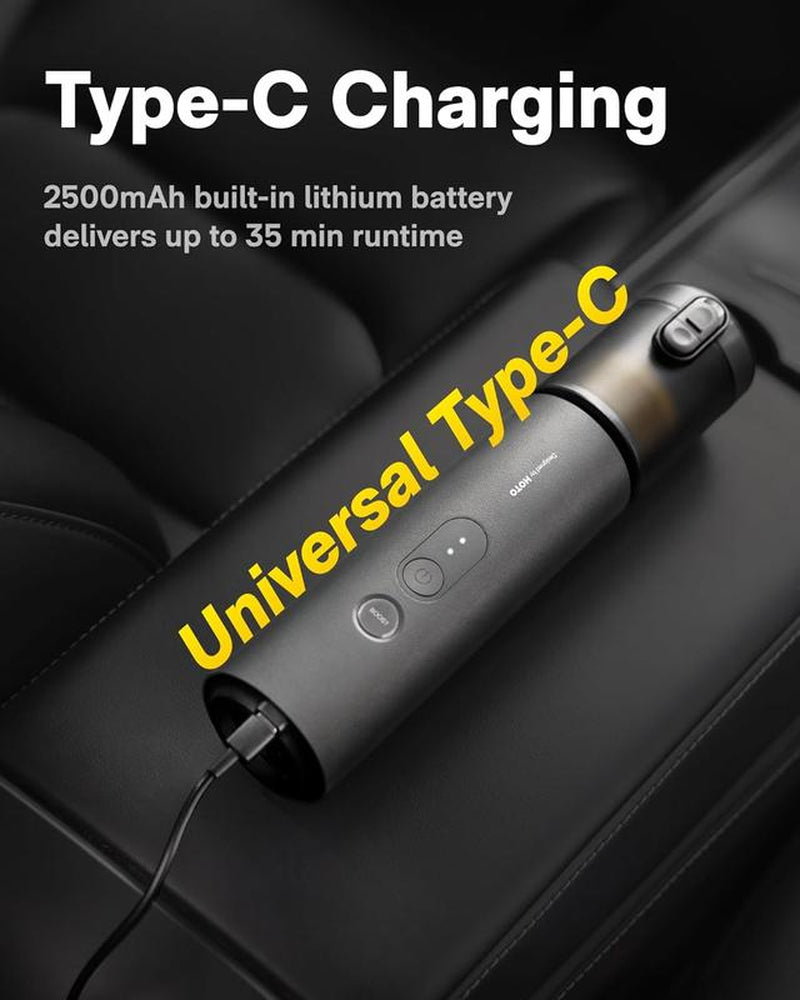 【Deals for You Days】Hoto Handheld Car Vacuum Cleaner Cordless 4-In-1 Portable Mini with 20000Pa Strong Suction Electric Compressed Air Duster Blower for Car Desk Computer Keyboard Home Office Cleaning
