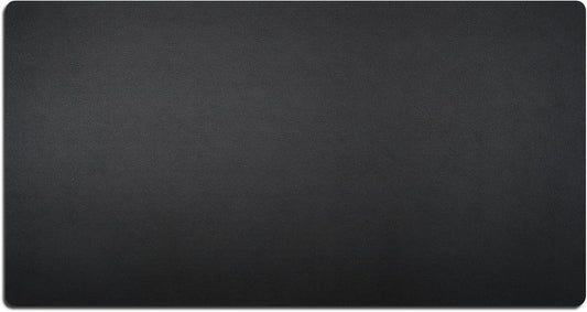 Luxurious Black Leather Desk Blotter Pad - 34" x 17", Non-Slip & Waterproof