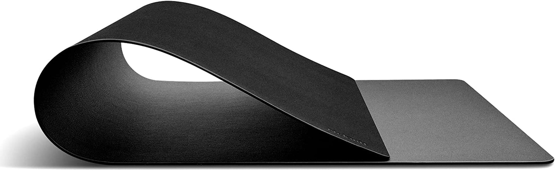 Luxurious Black Leather Desk Blotter Pad - 34" x 17", Non-Slip & Waterproof