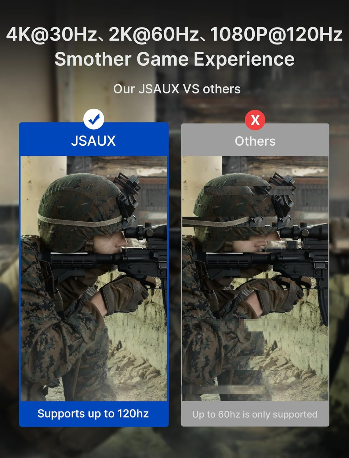 JSAUX 10FT 4K DisplayPort to HDMI Cable Adapter - High-Quality DP to HDMI Male Video Cable for UHD 4K@30Hz, 2K@60Hz, Compatible with Dell, Projectors, Desktops, AMD, NVIDIA, Lenovo, HP, and Thinkpad