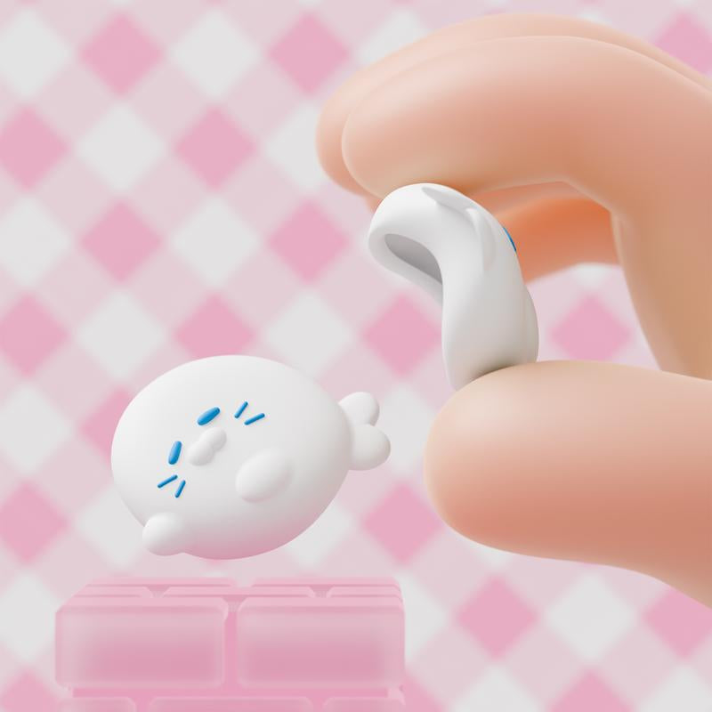 Playvital Thumb Grips for Nintendo Switch 2, Kawaii Silicone Thumbstick Caps for Joycon 2, Joystick Cover for Switch 2 Accessories - Cutie Seal Squad