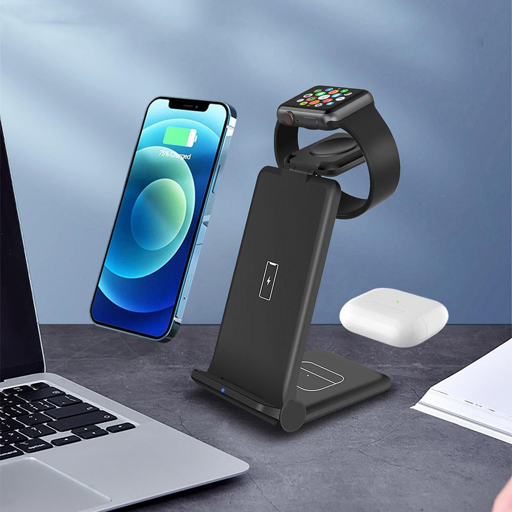 Ultimate 3-in-1 Wireless Charging Station - Fast Charging Stand for All Your Devices