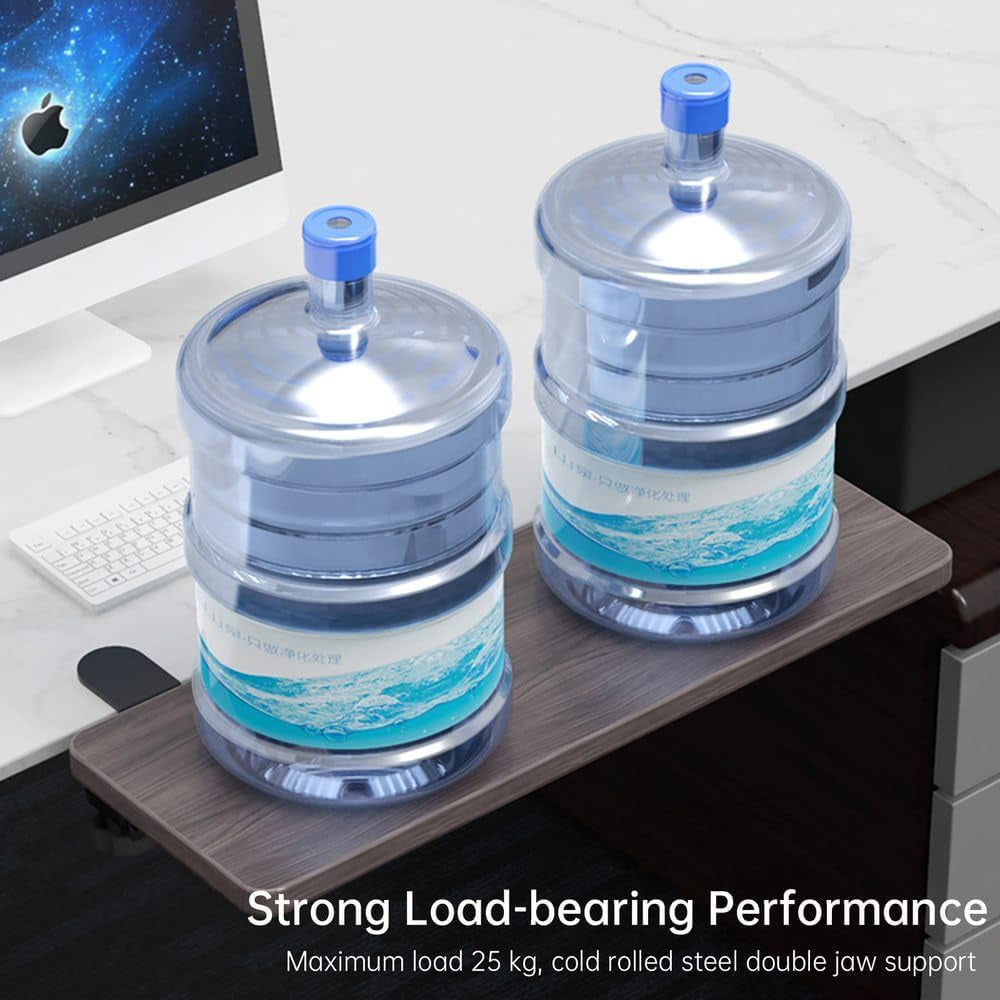 OUGIC Ergonomic Desk Extension Tray - 75x24cm Clamp-On Keyboard Drawer & Armrest Stand