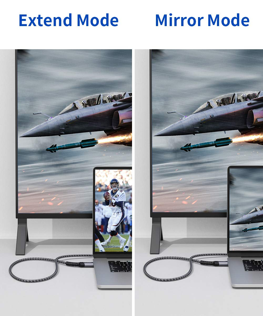 JSAUX 10FT 4K DisplayPort to HDMI Cable Adapter - High-Quality DP to HDMI Male Video Cable for UHD 4K@30Hz, 2K@60Hz, Compatible with Dell, Projectors, Desktops, AMD, NVIDIA, Lenovo, HP, and Thinkpad