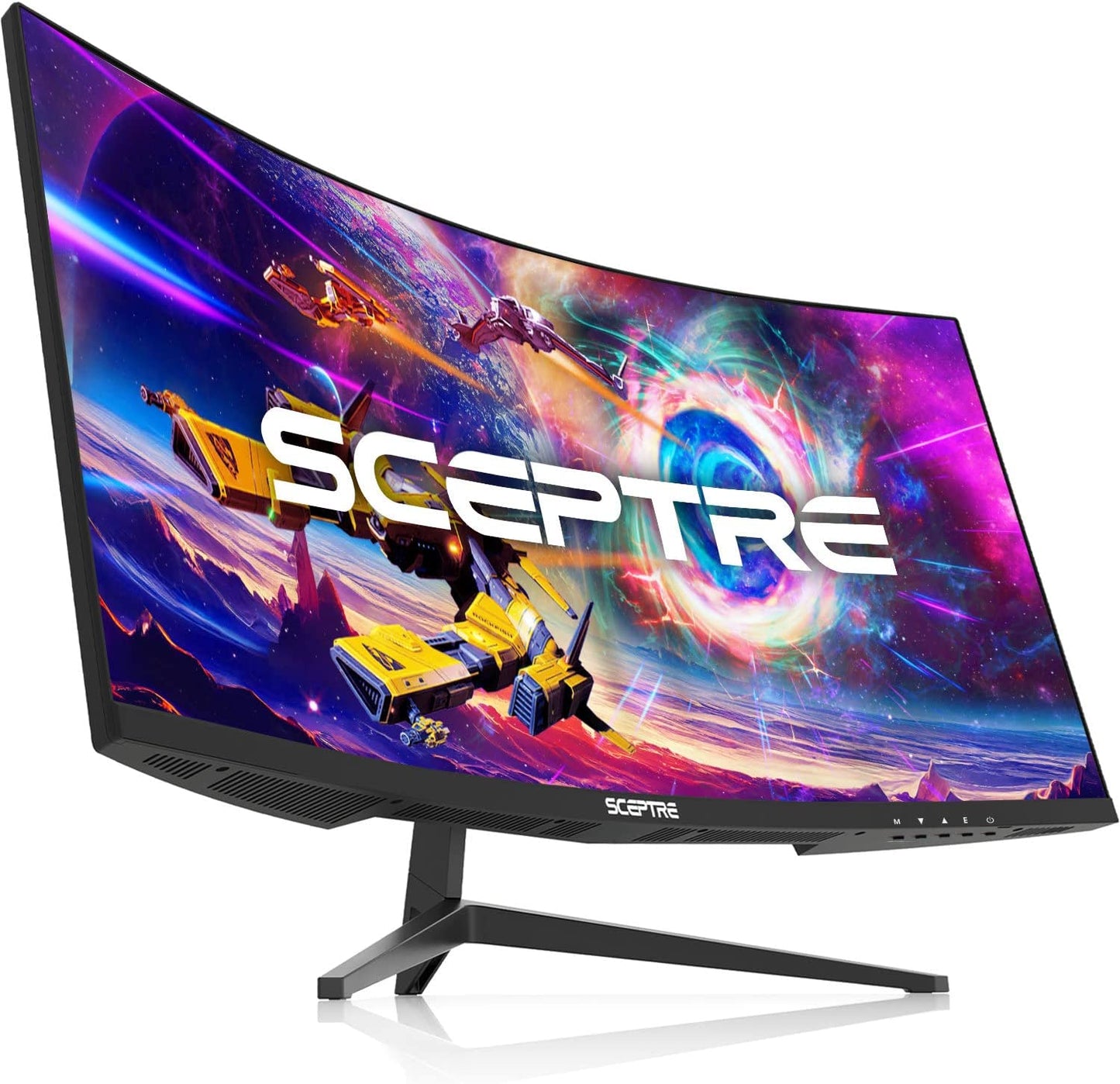 Sceptre 30-Inch Curved 21:9 Ultra Wide Gaming Monitor - 2560x1080, 200Hz, HDMI/DisplayPort, Built-In Speakers, Sleek Metal Black (C305B-200UN1)