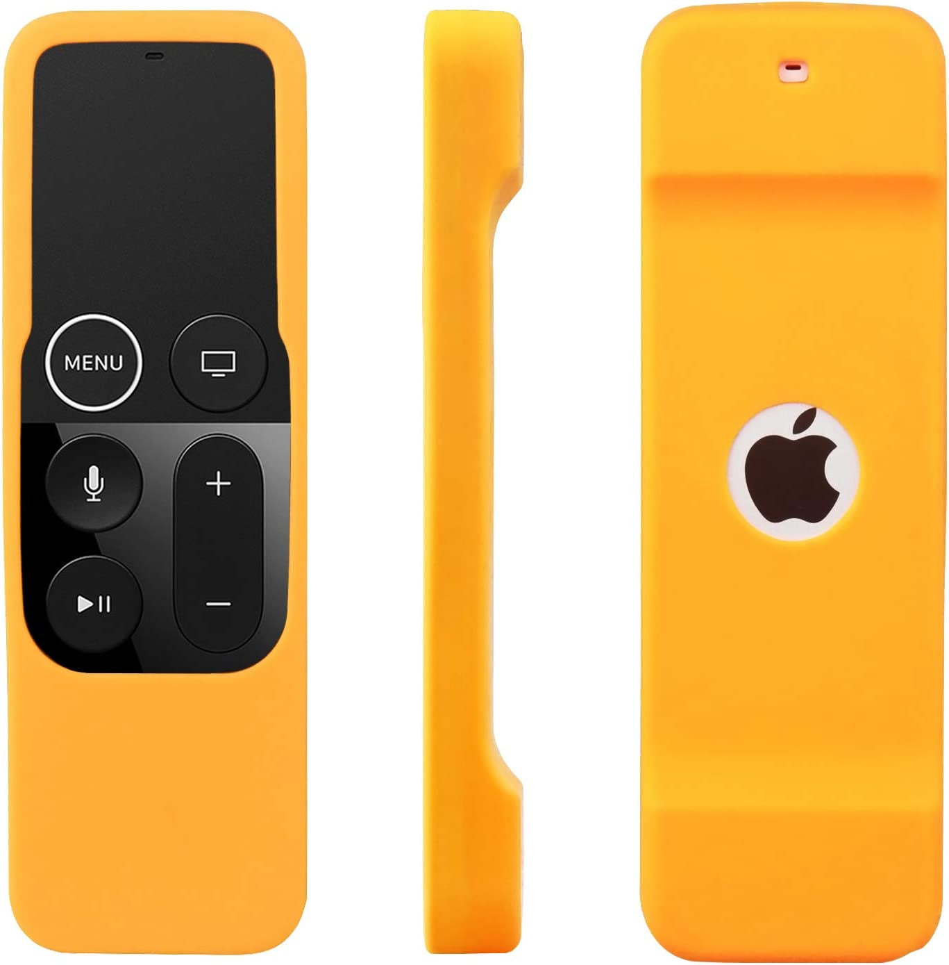 Pinowu Silicone Shockproof Sleeve Case for Apple TV 4K Remote Control - 2 Pack (Orange & Turquoise) - Lightweight & Compatible Design