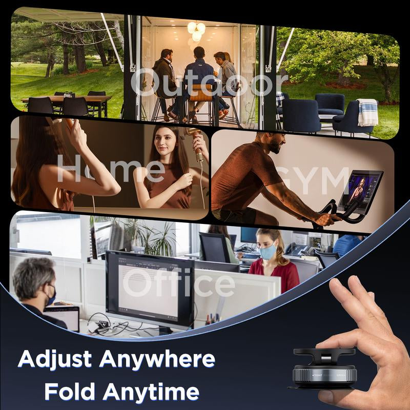 MSXTTLY Upgraded Vacuum Magnetic Car Phone Holder, Suction Cup 360° Rotating, Portable Stand for Car/Home/Office, Fit for All Iphone Iphone 11 and Above