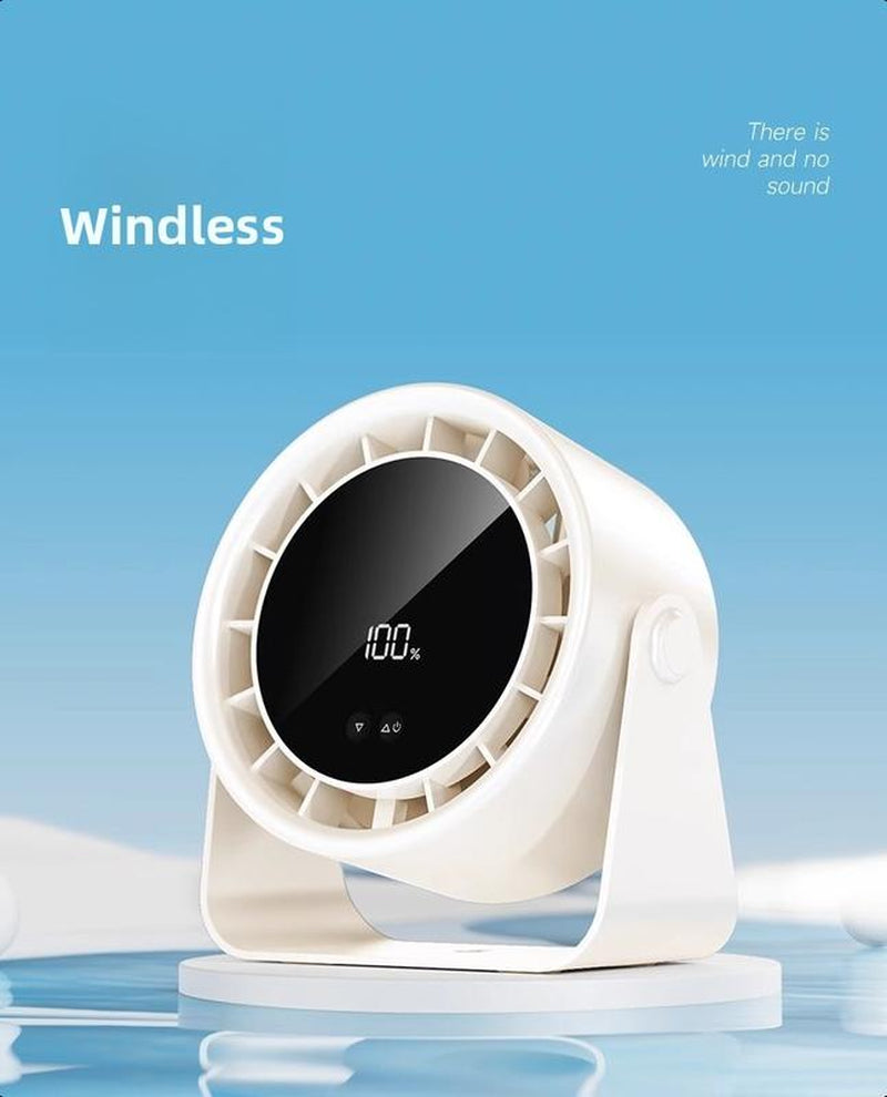 Turbo Desk Fan with USB Charging - High-Speed Air Circulation, Quiet & Portable for Home, Office, Kitchen