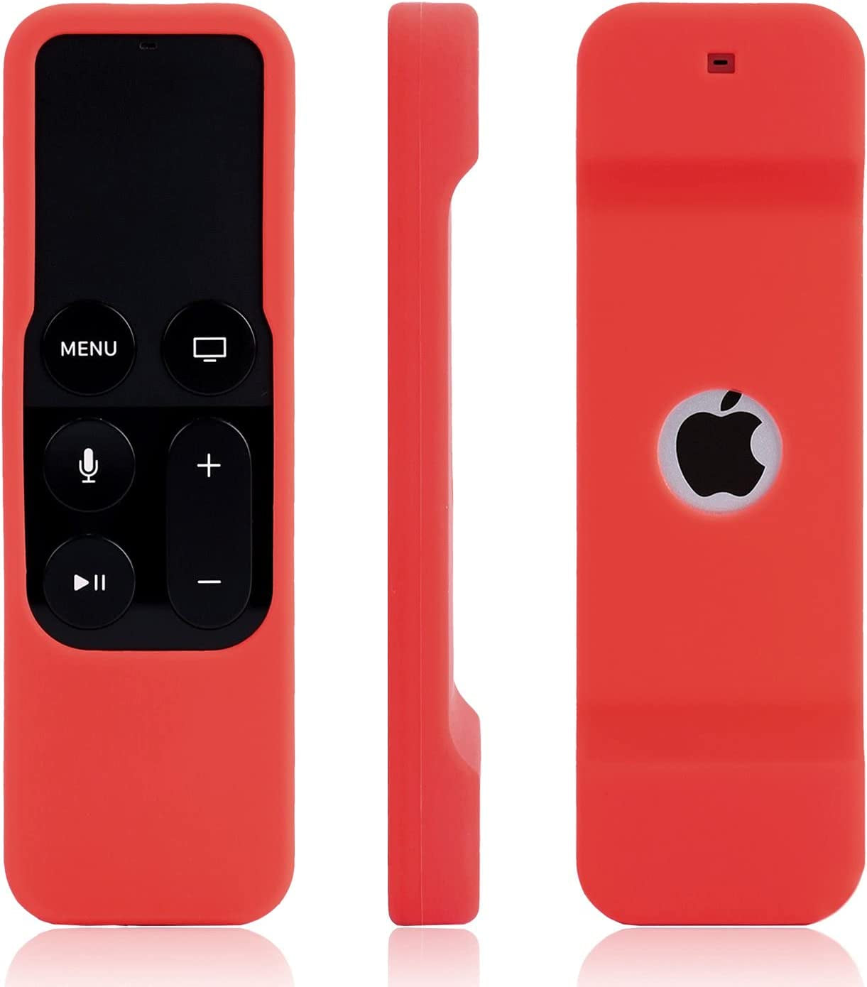 Stylish Akwox Rose Red Siri Remote Case with Lanyard for Apple TV (4th/5th Gen) - Ultimate Protection & Convenience!