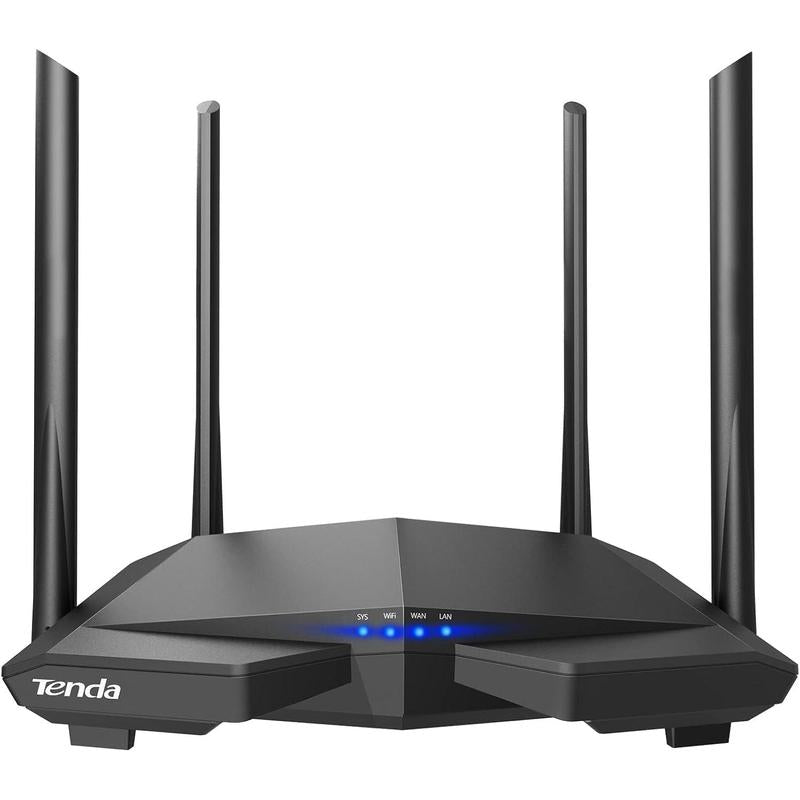 Tenda AC1200 Smart Wifi Gaming Router, High Speed Dual Band Wireless Internet Router for Home with Smart APP, 4 X 100 Mbps Fast Ethernet Ports, Easy Setup -Supports Guest Wifi, Access Point Mode, Ipv6 and Parental Controls(Ac6)