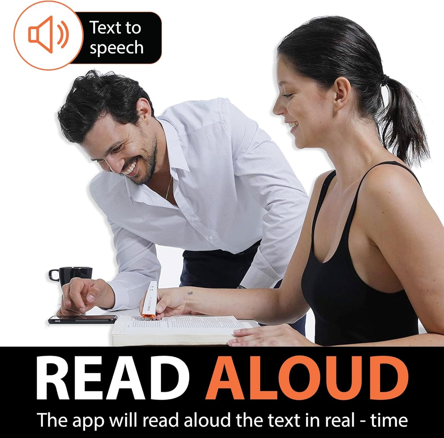 Scanmarker Air: The Ultimate Electronic Translation & Reading Pen for Students, Professionals, and Dyslexia – Compatible with Mac, Windows, iOS & Android (White)