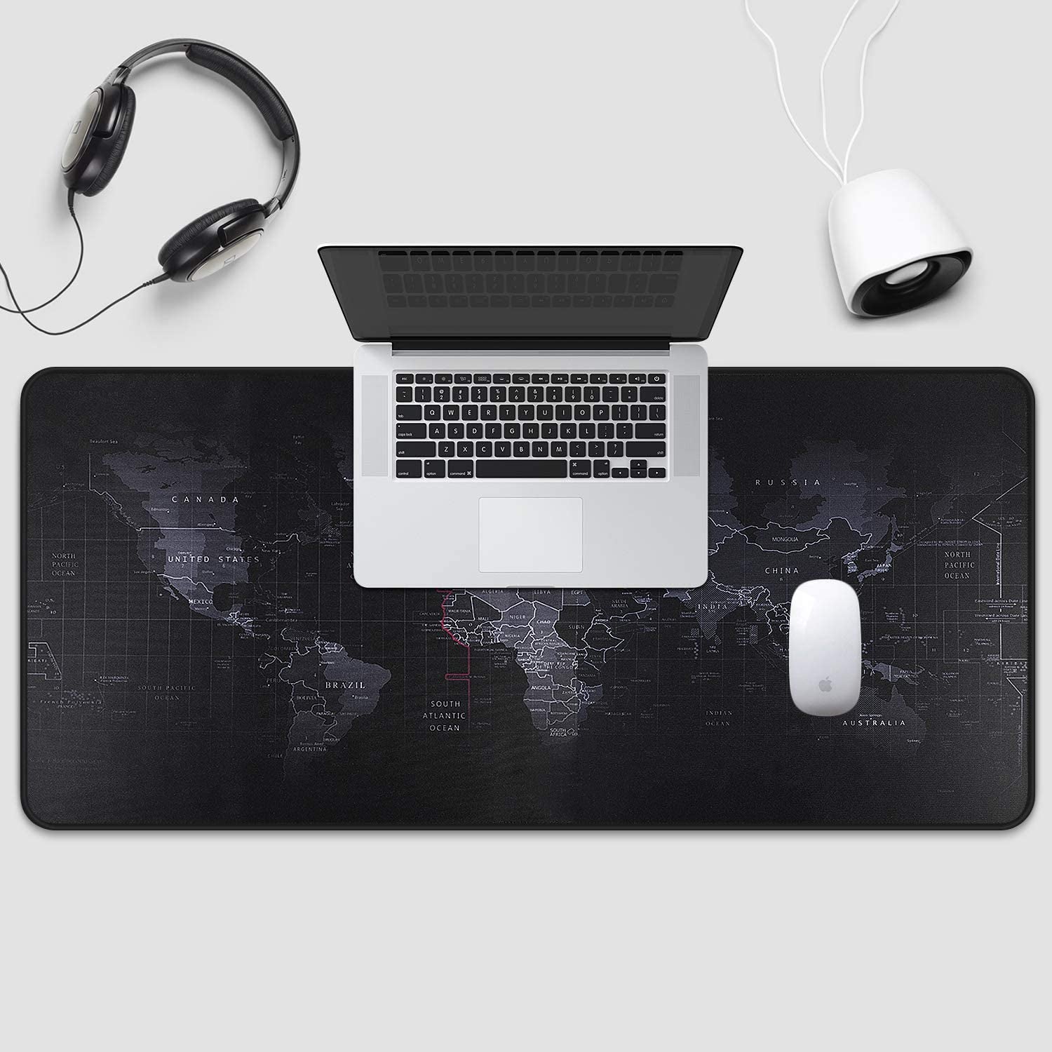 Extra Large Gaming Mouse Pad - 31.5"x11.8" - Non-Slip, Waterproof, Foldable - Ideal for Home, Office & Desktop - Sleek Black Design for Gamers