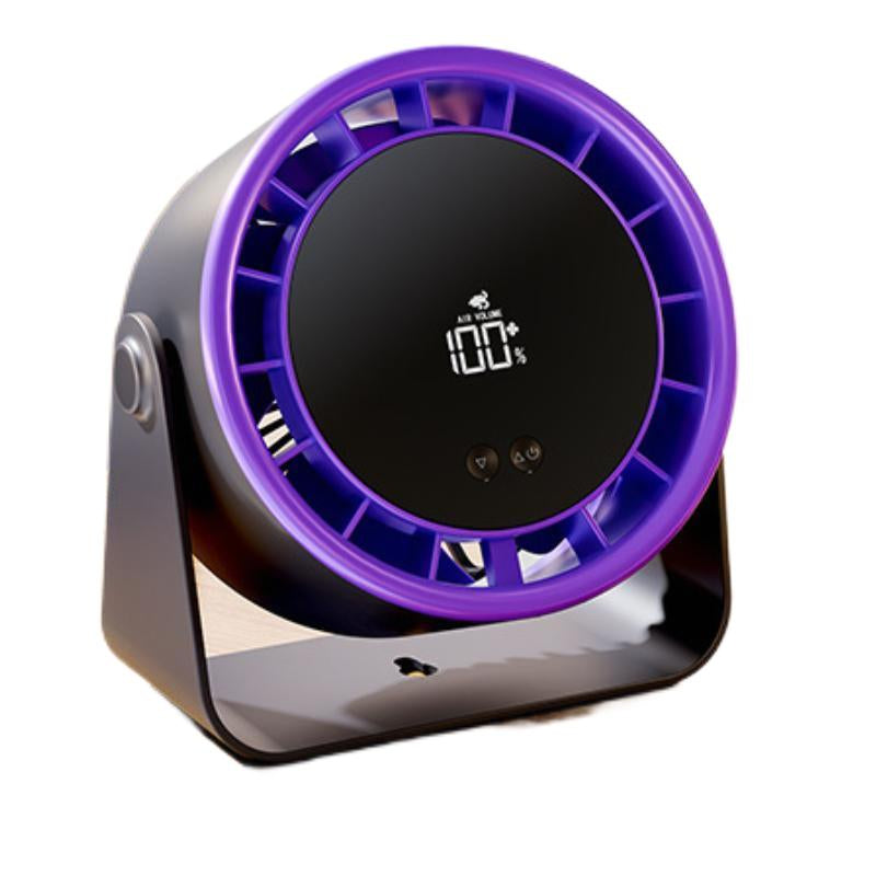 Turbo Desk Fan with USB Charging - High-Speed Air Circulation, Quiet & Portable for Home, Office, Kitchen