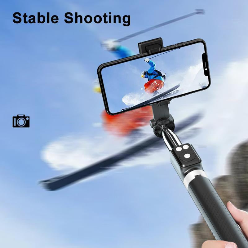 Multifunctional Selfie Stick, USB Rechargeable Retractable Phone Tripod with Dual Beauty Fill Lights, Selfie Stick with BT Remote Control for Live Streaming, Smartphone Cellphone Vlogging Kit