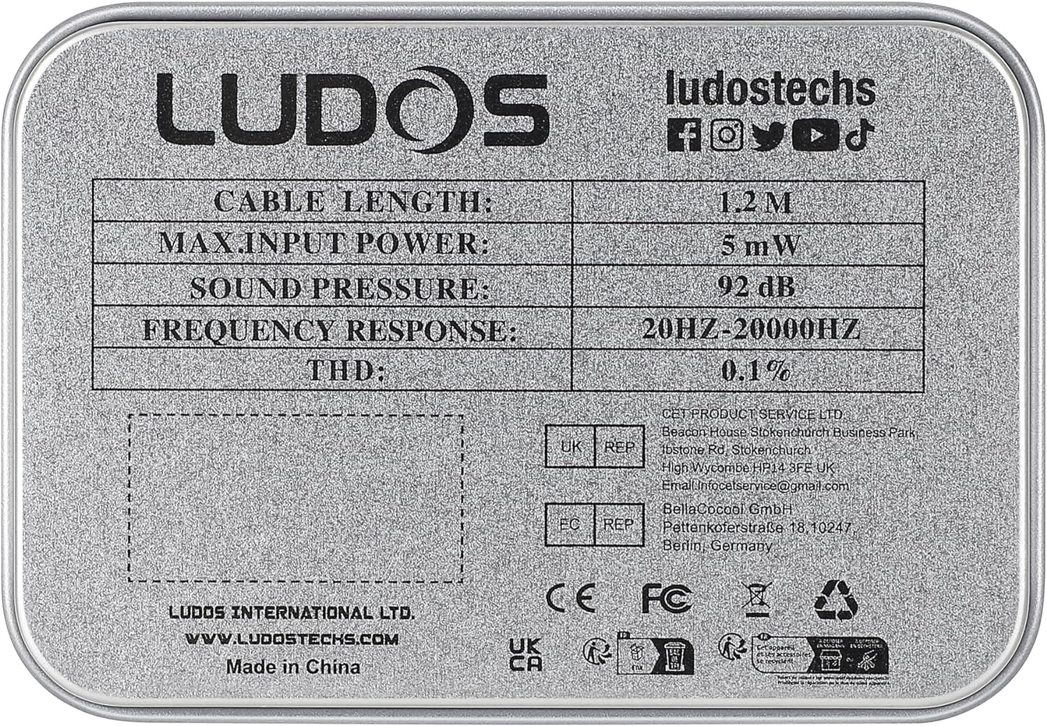 LUDOS Ultra Wired Earbuds - Comfortable Noise-Isolating Earphones with Microphone, Memory Foam for Kids & Adults, 5-Year Warranty, Perfect for iPhone & Samsung - Brown