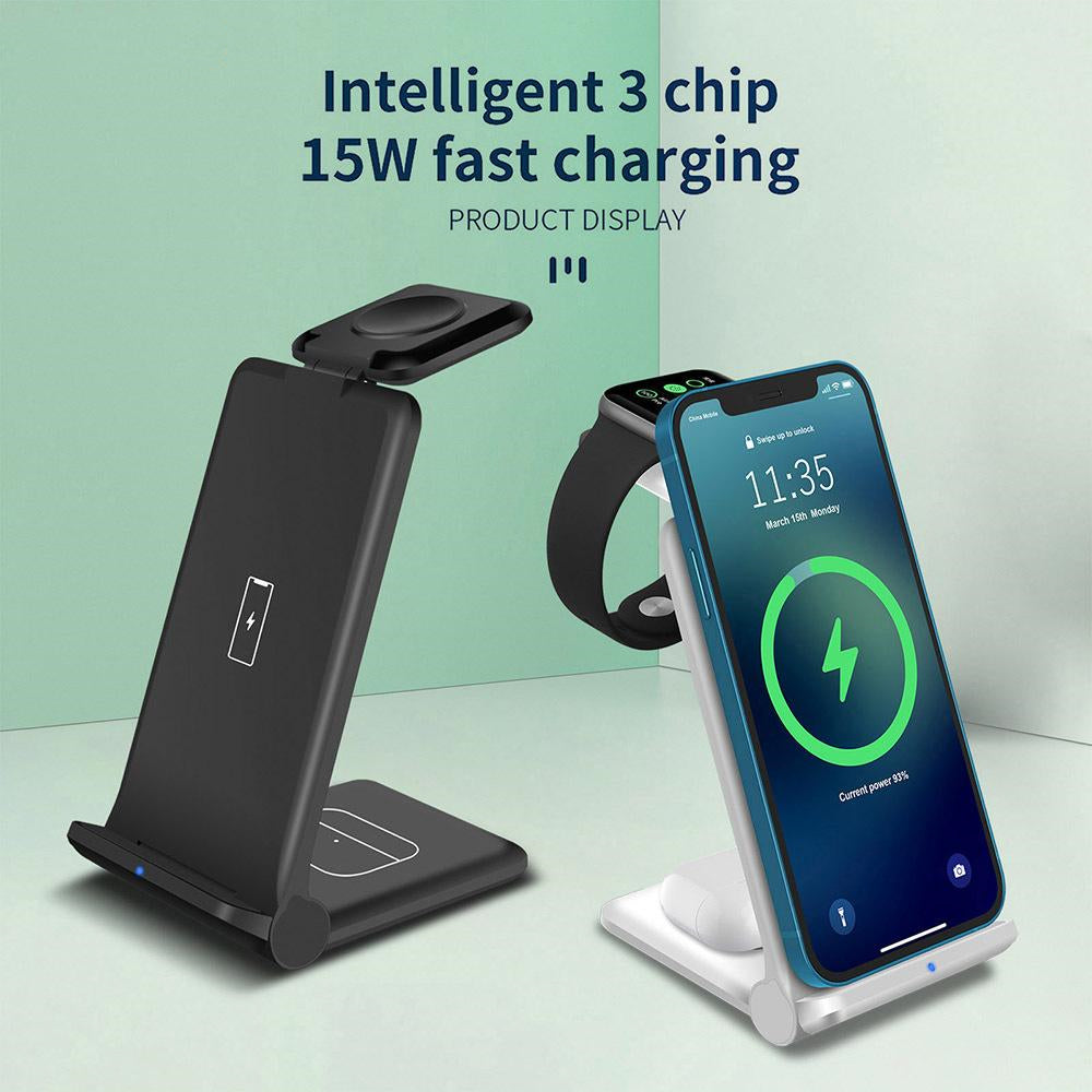 Ultimate 3-in-1 Wireless Charging Station - Fast Charging Stand for All Your Devices