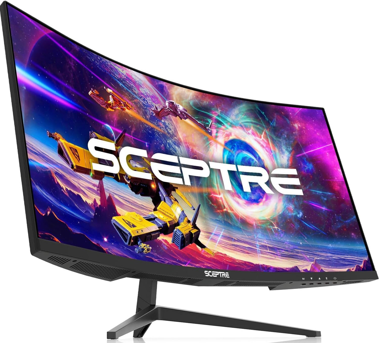 Sceptre 30-Inch Curved 21:9 Ultra Wide Gaming Monitor - 2560x1080, 200Hz, HDMI/DisplayPort, Built-In Speakers, Sleek Metal Black (C305B-200UN1)