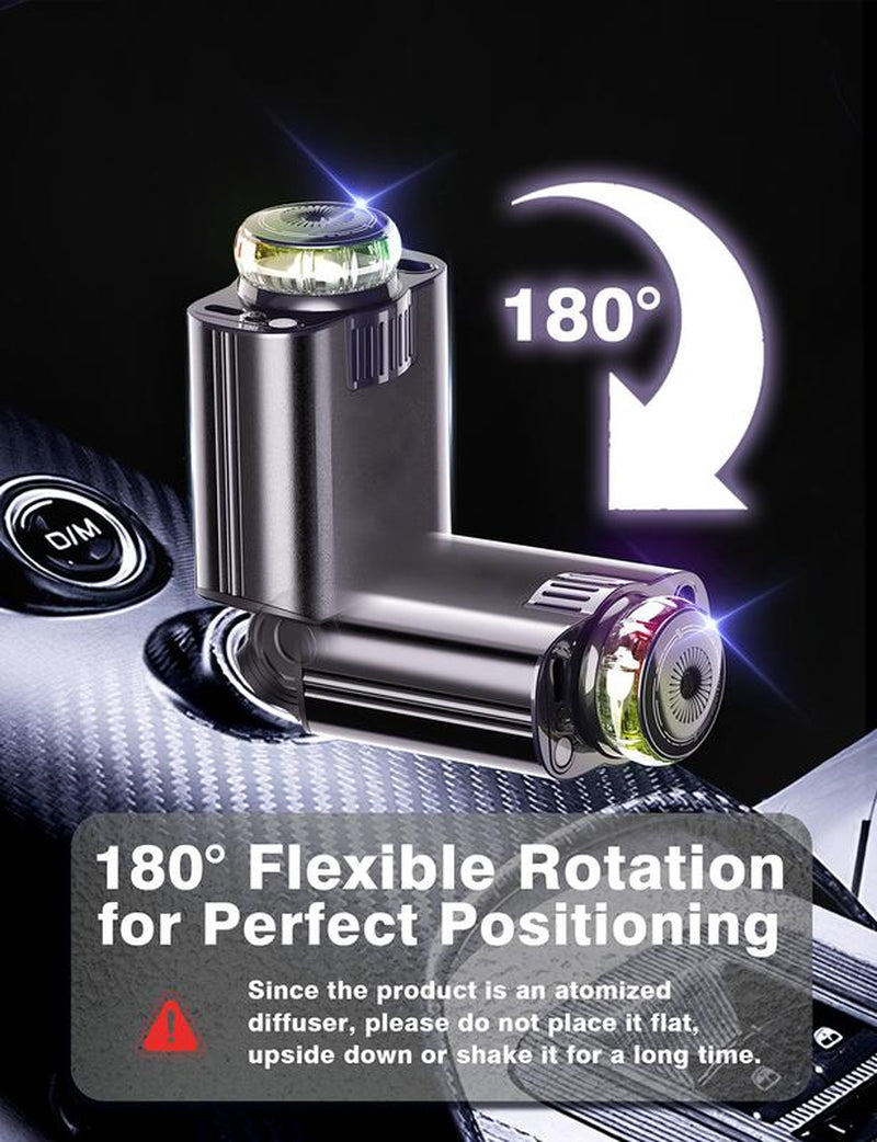 Retractable Car Charger USB C Fast Charging 120W, Caraccessories Cigarette Lighter Adapter with Aromatherapystarlight/Air Freshener , Car Charger Iphone16 15 14 13 12 11 Essentials Giftfor Travelers, Men, Women