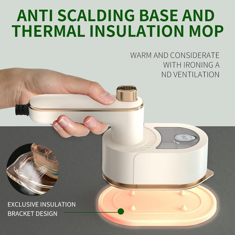 Portable Handheld Garment Steamer,Foldable Wet & Dry Use Steamlron,Household Folding Clothes Steamer for Home & Travel