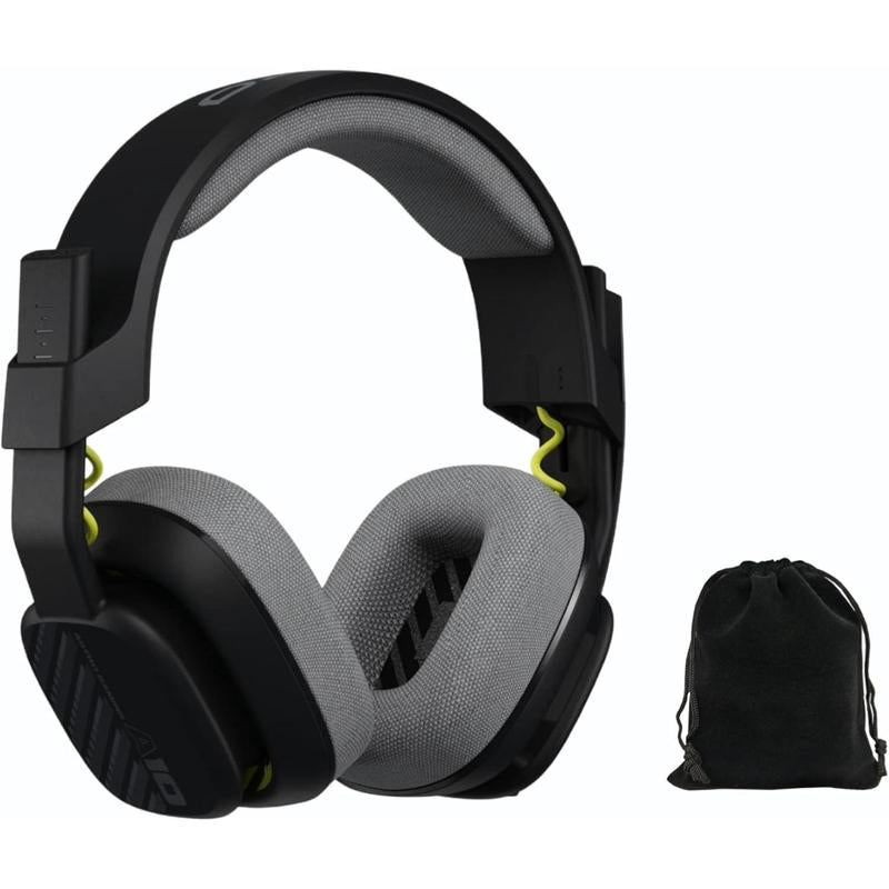 Astro A10 Gaming Headset Gen 2 Wired Headset - Over-Ear Gaming Headphones with Flip-To-Mute Microphone, 32 Mm Drivers, for Xbox Series X | S, Xbox One, Nintendo Switch, PC, Mac - Bulk - W/Pouch (Black)