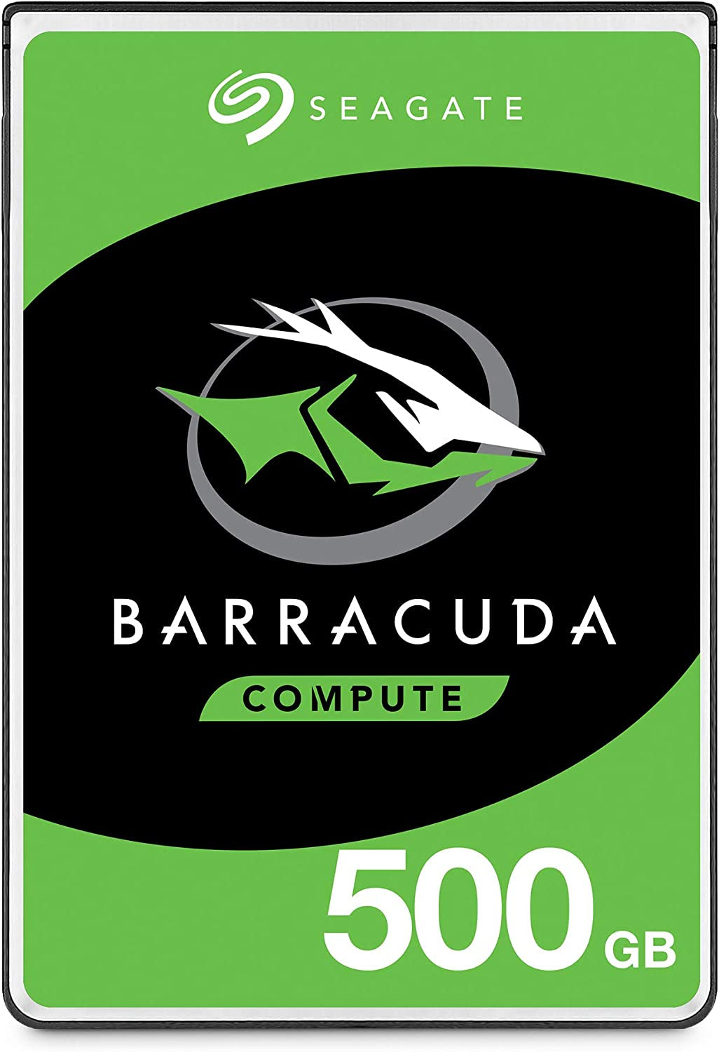 Seagate Barracuda 500GB 2.5" Internal Hard Drive - SATA 6 Gb/s, 5400 RPM for PC & Laptop - Easy Packaging (ST500LM030)